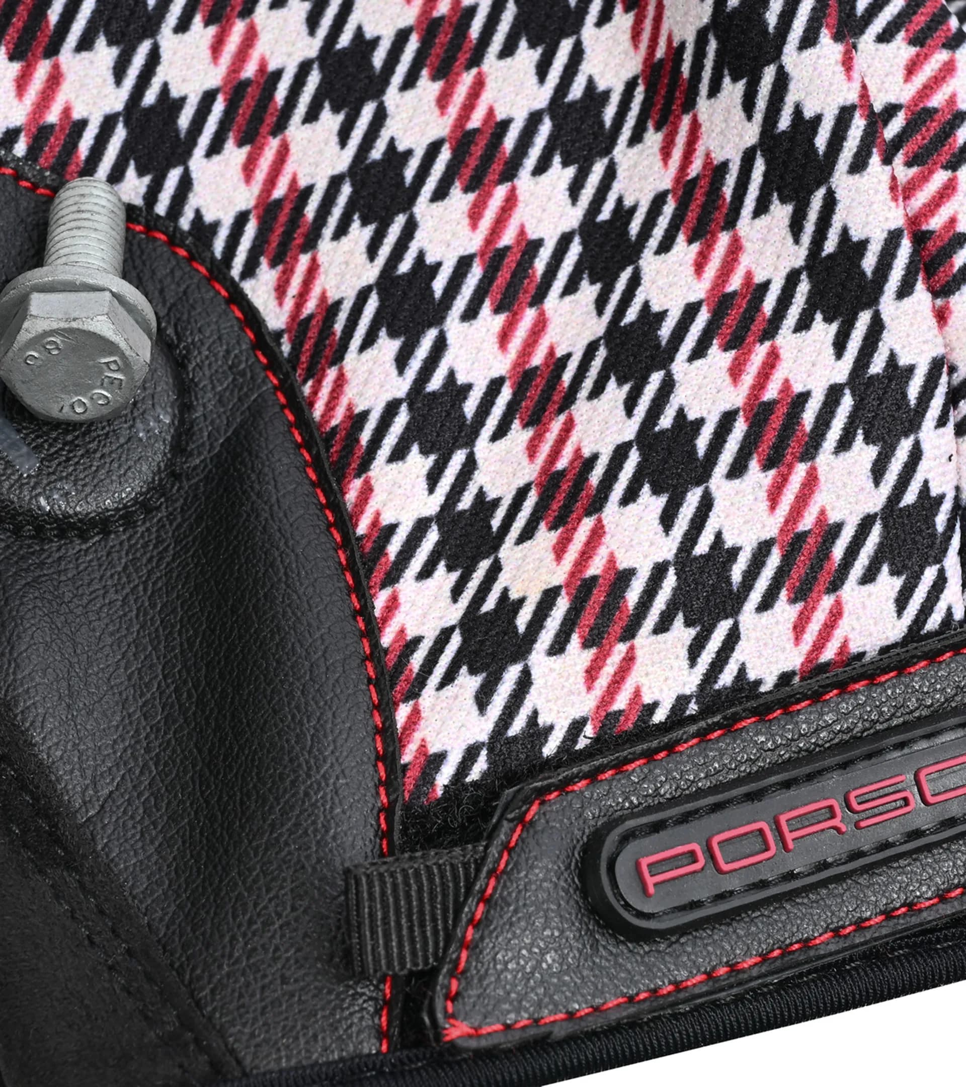Gants de montage Porsche Classic Pepita (en rouge) 3